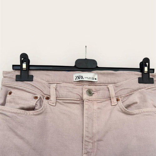 Zara women's jeans used, pink, size S-M