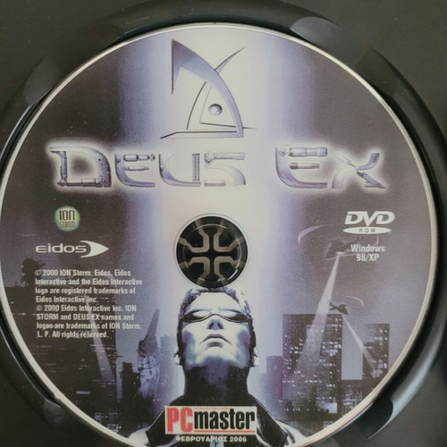 Deus Ex PC game used, DVD from PC Master 2006