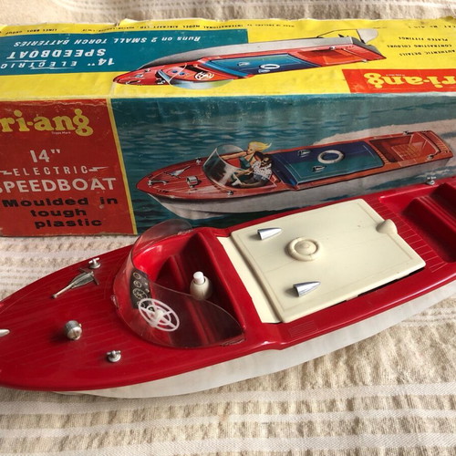 Tri-ang Scalex Electric Speed Boat 415S vintage used toy