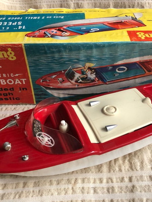 Tri-ang Scalex Electric Speed Boat 415S vintage used toy
