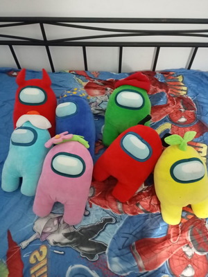 Among Us plushies like new