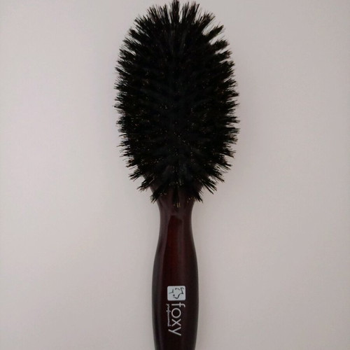 Foxy Professional hairbrush used with minor wood damage