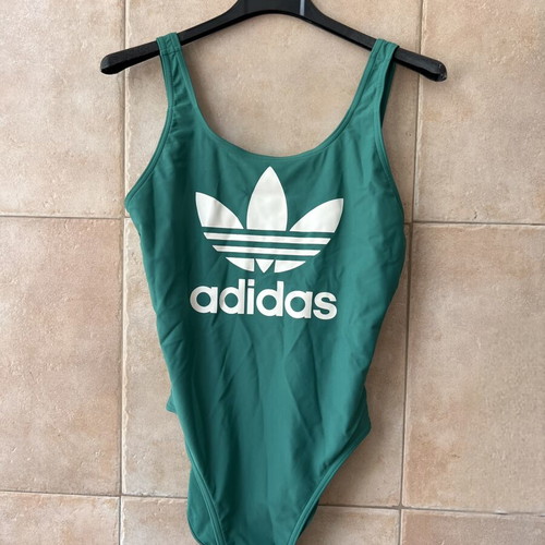 Adidas green swimsuit, size L