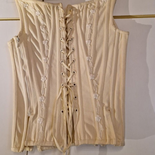 Vintage Benefit wedding bustier used, beige, size M
