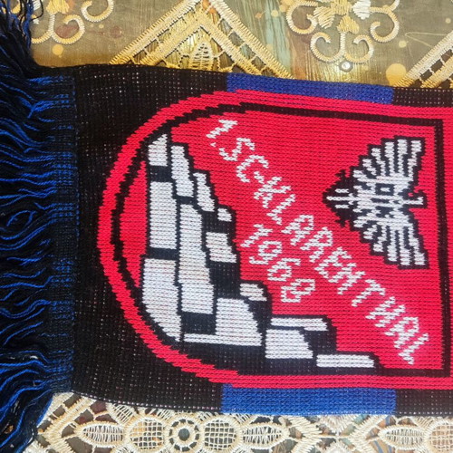 SC Klarenthal scarf used, team colors
