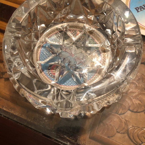 Crystal ashtray new with beautiful design