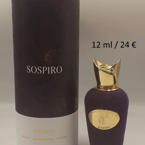 Accento by Sospiro decant 12 ml new, authentic