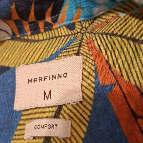 Marfinno Floral Short-Sleeve Stretch Shirt New, Sizes M and L