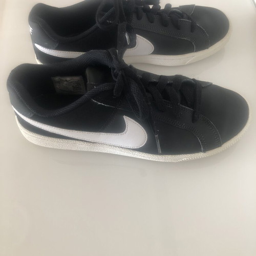 Nike casual shoes used, unisex, size 38.5, black and white