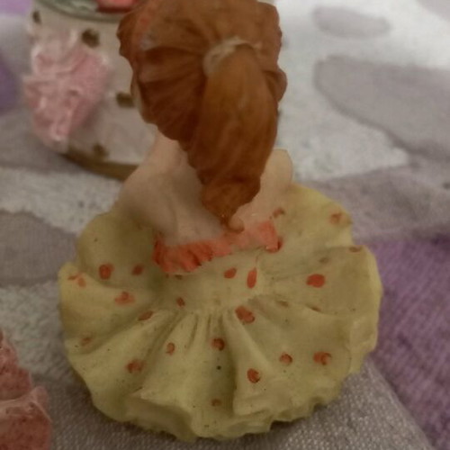 Decorative plaster ballerinas new, set of 4 pieces