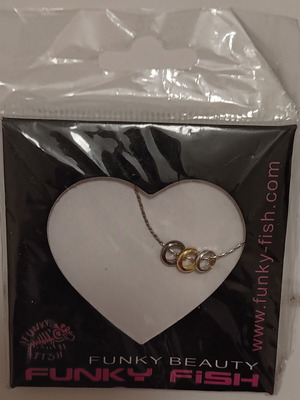 Stainless steel necklace new, gold and silver colors