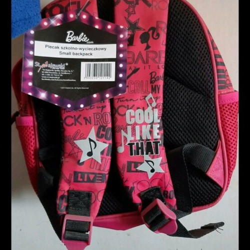 Barbie bag new, pink, suitable for kindergarten