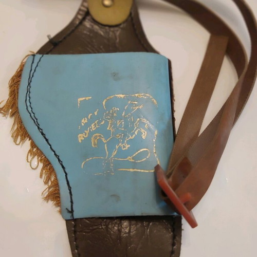 Children's leather holster used, collectible retro