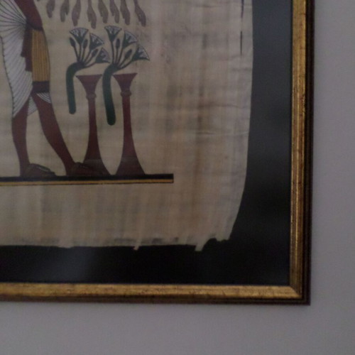Egyptian papyrus with new frame