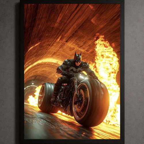 Batman framed print 30x40cm