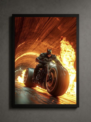 Batman framed print 30x40cm