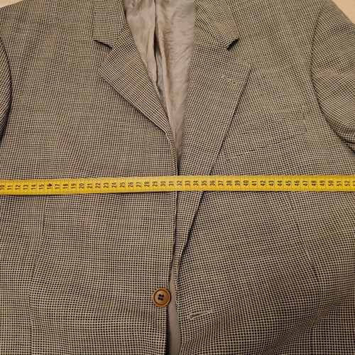 Men's classic Hugo Boss jacket used, grey and beige, XL-XXL