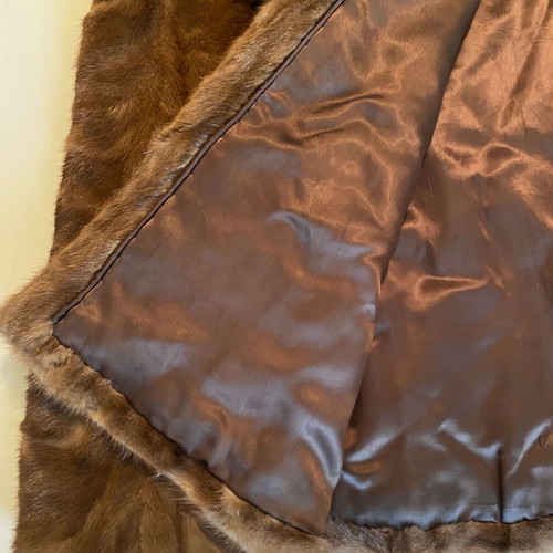 Vintage mink fur coat size S/M like new, brown