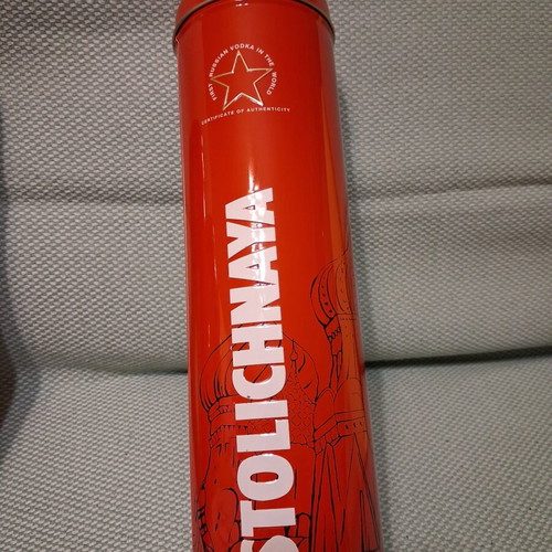 Metal Collectible Box for Stolichnaya Vodka like new