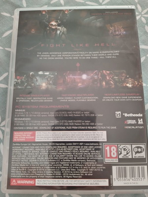 Doom 2016 PC like new, action game