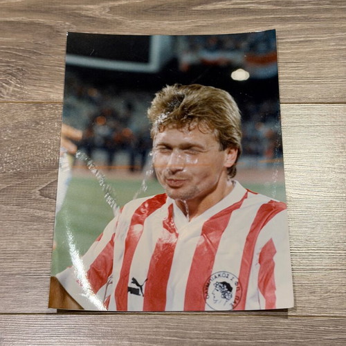 Collectible rare large photo of Lajos Detari new, authentic