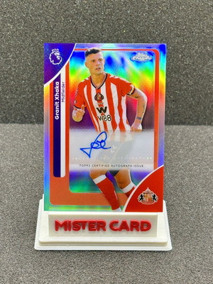 2026 Topps Premier League Chrome Granit Xhaka Auto card like new Sunderland