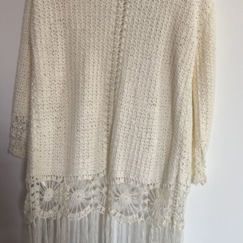 Knitted kimono cardigan Minkpink like new, beige, size S