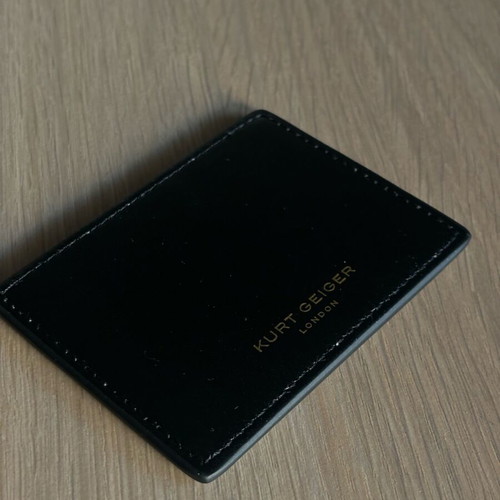 Kurt Geiger handheld mirror new, black with gold details