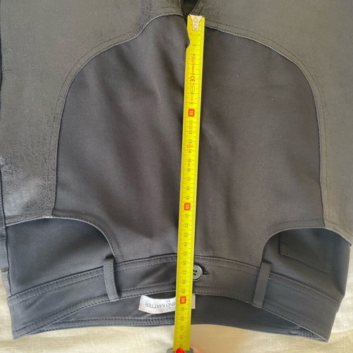 Black Mind Matter semi leather straight fit trousers size M like new