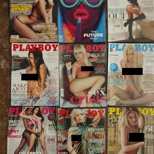 Playboy magazine collection like new, 75 issues plus Maxim, Nitro, Penthouse
