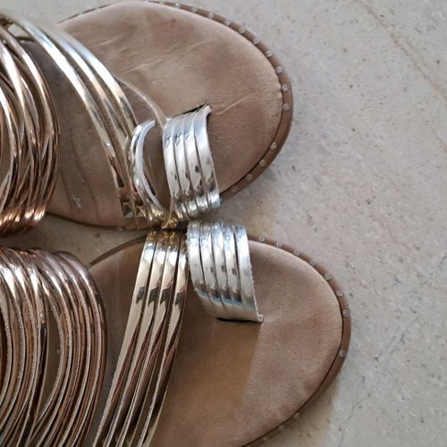 Sandals used size 39 beige, suitable also for 38