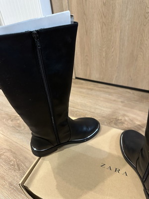 Zara boots with pearls, size 37, black