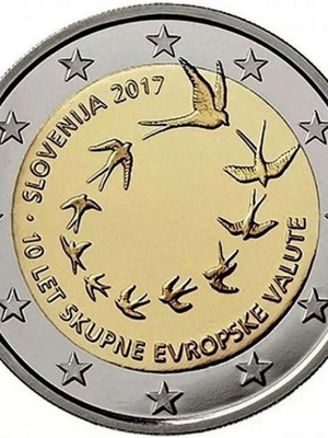 Σλοβενία 2 ευρώ 2017 καινούργιο ακυκλοφόρητο UNC