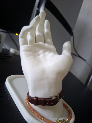 Jewelry organizing hand like new, plastic, white or black