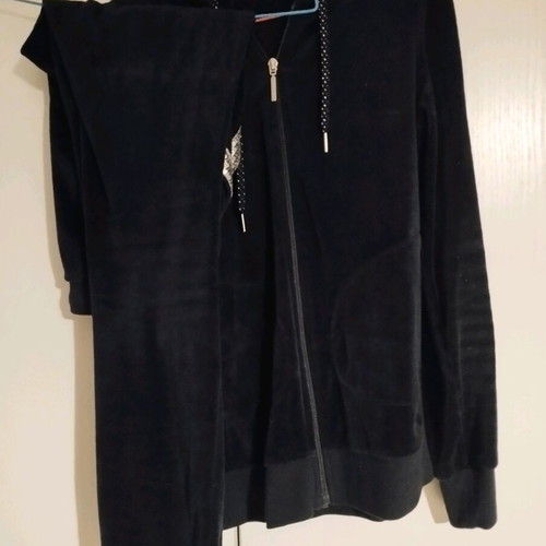 Velour tracksuit like new, blue jacket and pants XS