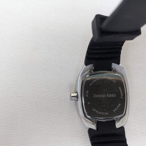 Donna Klein wristwatch used, waterproof with rubber strap