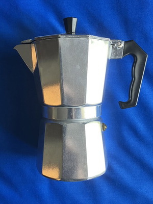 Aluminum stovetop espresso maker, 3-piece, 200ml