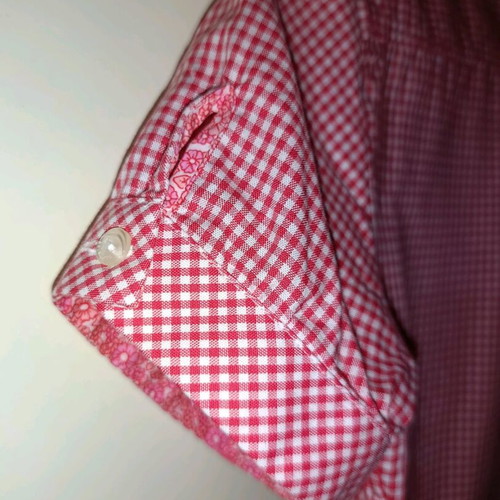 Belmonte women's shirt red checkered Medium new unworn