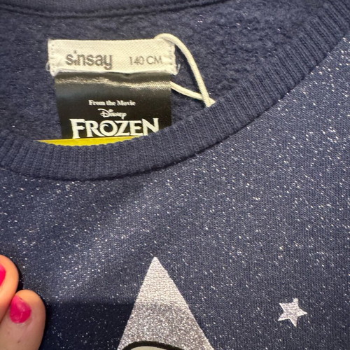 Sinsay Frozen sweatshirt 140 cm like new, blue