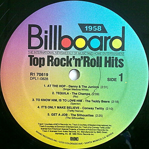 Billboard Top Rock'N'Roll Hits 1958 CD used, rock genre