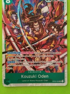 Kouzuki Oden OP02-030 One Piece Paramount War new