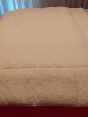 Set of wool bedding, mattress pad and pillow new