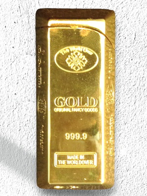 Gas lighter new, shaped like a small gold bar