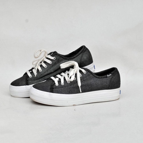 Keds Triple Kick Black Glitter Platform Sneakers EU 37.5