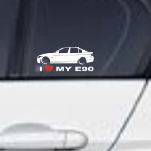 BMW E90 stickers new, matte foil, set of 26