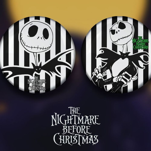 Nightmare Before Christmas Jack Skellington pin set 10 pieces 2.5cm new