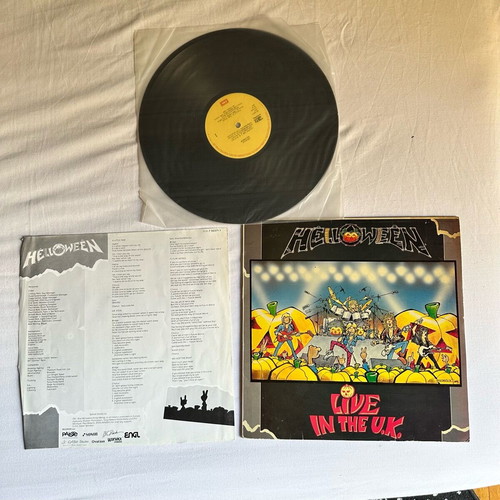Helloween Live in the U.K vinyl like new, first Greek copy