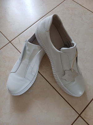 Gabor loafers 41.5 genuine leather new, white