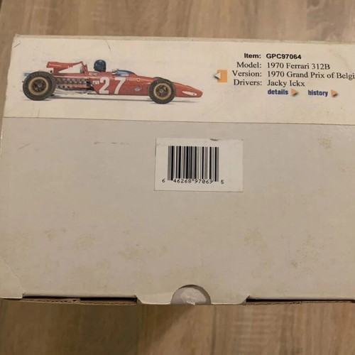 Exoto Ferrari 312B μοντέλο συλλεκτικό σαν καινούργιο 1:18 Jacky Ickx