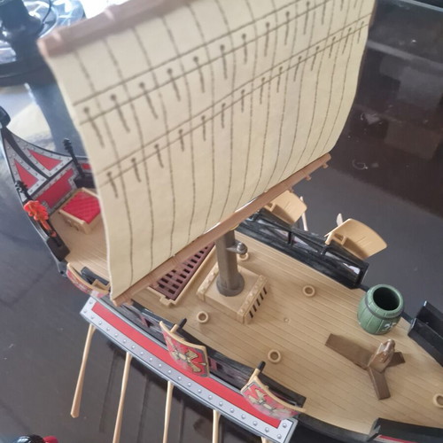 Playmobil figures and ship like new